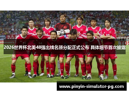 2026世界杯北美48强出线名额分配正式公布 具体细节首次披露 2026世界杯北美48强出线名额分配正式公布 具体细节首次披露